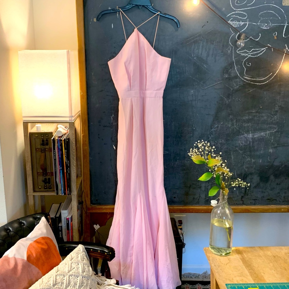 Pink maxi dress